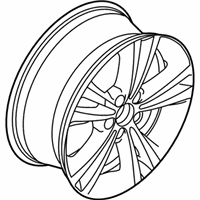 OEM 2011 Lincoln MKZ Wheel, Alloy - AH6Z-1007-A