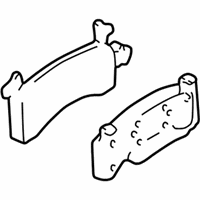 OEM 2000 GMC Safari Pad Kit, Front Disc Brake - 19242608