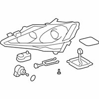 OEM 2011 Lexus IS F Headlamp Unit With Gas, Left - 81185-53670
