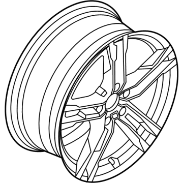 OEM 2022 BMW M235i xDrive Gran Coupe DISK WHEEL, LIGHT ALLOY, IN - 36-11-8-092-352