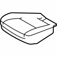 OEM 2010 Lexus GS460 Pad, Front Seat Cushion, LH (For Separate Type) - 71512-30660