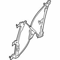 OEM 2009 Nissan Altima Regulator Assembly-Front Door, RH - 80770-JA000