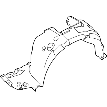 OEM 2020 Nissan Sentra Protector-Front Fender, RH - 63840-6LB0A