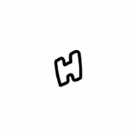OEM 2000 Honda Accord Plate, H Mark (38) - 44734-SR3-900