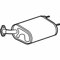 OEM 2012 Toyota Camry Rear Muffler - 17440-0P040