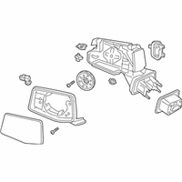 OEM 2021 GMC Sierra 1500 Mirror Assembly - 84898870