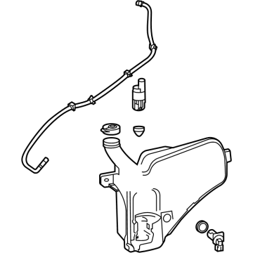 OEM 2022 GMC Sierra 3500 HD Washer Reservoir - 84176929