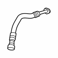 OEM 2017 BMW 750i xDrive Transmission Oil Cooler Line Feed Front - 17-22-8-602-302