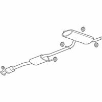 OEM 2015 Chevrolet Captiva Sport Muffler & Pipe - 25970320