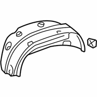 OEM 2005 Honda Pilot Cover, R. RR. Fender - 74551-S9V-A10