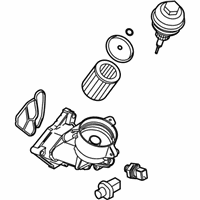 OEM BMW X5 Oil Filter With Oil Cooler Connection - 11-42-7-805-408