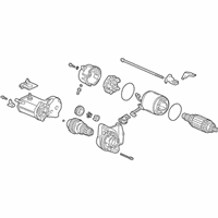 OEM 1996 Acura Integra Starter Motor Assembly (Reman) - 06312-P54-003RM