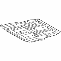 OEM Lexus GX460 Pan, Rear Floor - 58311-60B40