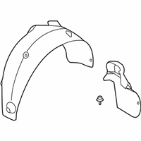 OEM 2020 Hyundai Venue Guard-Rear Wheel, LH - 86821-K2000