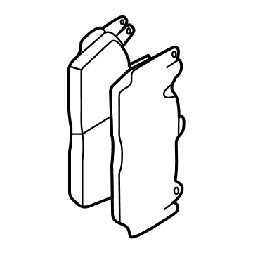 OEM 2020 BMW M5 REPAIR KIT, BRAKE PADS ASBES - 34-10-8-746-107