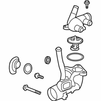 OEM 2005 Saturn Ion Housing Asm, Engine Coolant Thermostat - 12583152