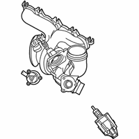 OEM 2022 BMW X2 EXCHANGE TURBOCHARGER WITH E - 11-65-8-662-074