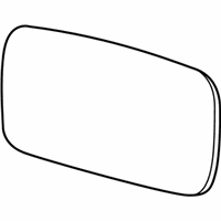 OEM BMW 750Li Mirror Glass, Heated, Plane, Left - 51-16-8-247-133