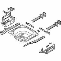 OEM 2007 BMW 525xi Trunk Floor - 41-00-7-111-212