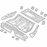 OEM Kia K900 Panel Assembly-Rear Floor - 655103T000