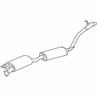 OEM 2014 Acura MDX Silencer Complete , Exhaust - 18307-TZ5-A02