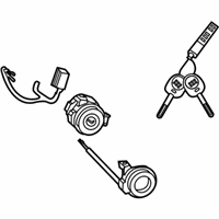 OEM Kia Soul Steering Key Sub Set - 81900M7D00