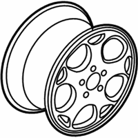OEM 2000 Honda Accord Wheel, Chrome (16"Multi Spoke) - 08W16-S82-100F
