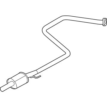 OEM 2022 Hyundai Elantra MUFFLER Assembly-Center - 28650-BY700