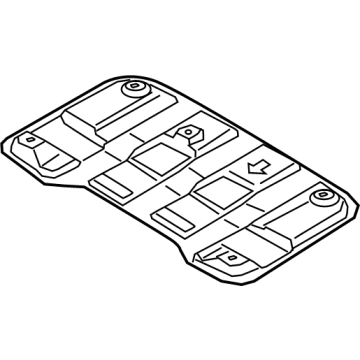 OEM 2022 Hyundai Elantra Panel-Heat Protector, RR - 28795-AA900