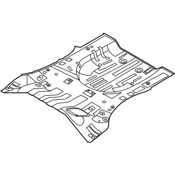 OEM Hyundai Tucson PANEL-REAR FLOOR - 65511-P0400