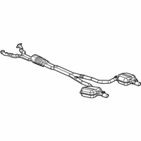 OEM Cadillac Exhaust Muffler (W/Resonator, Exhaust & Tail Pipe) - 15251184