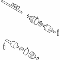 OEM Nissan Versa Shaft Assembly-Front Drive RH - 39100-9EL0B