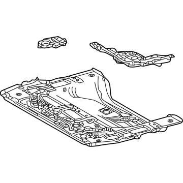 OEM 2022 Lexus NX350 PANEL SUB-ASSY, RR F - 58301-78902