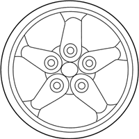 OEM 2011 Jeep Wrangler Aluminum Wheel - 1AH78PAKAE