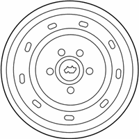 OEM 2011 Jeep Wrangler Steel Wheel - 1AH73S4AAD
