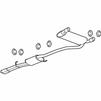 OEM 2009 Saturn Vue Muffler & Pipe - 25891670