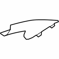 OEM Ford Edge Windshield Pillar Trim - 7T4Z-7803599-AA