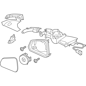 OEM 2020 Ford Mustang Power Mirror - KR3Z-17682-A