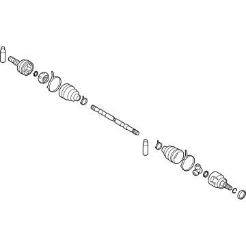 OEM 2021 Nissan Rogue Shaft Assy-Rear Drive - 39600-6RE0A