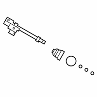 OEM 2010 Hyundai Sonata Joint Kit-Front Axle Differential Side, RH - 49582-0A460