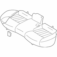 OEM 2010 Infiniti FX50 Cushion Assy-Rear Seat - 88300-1CA0A