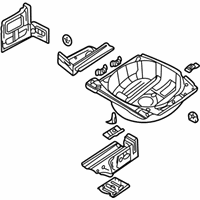 OEM 1999 BMW 328i Trunk Floor - 41-12-7-062-570