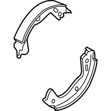 OEM 2015 Hyundai Genesis Shoe & Lining Kit-Rear Brake - 58305-B1A00