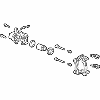 OEM Honda Ridgeline Caliper Sub-Assembly, Right Rear (Reman) - 43018-SJC-A00RM