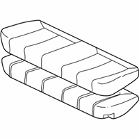 OEM Toyota Solara Cushion Assembly, Rear Seat - 71460-AA180-B0