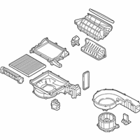 OEM Hyundai Santa Fe Blower Unit - 97100-0W005