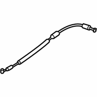 OEM Hyundai Elantra GT Door Lock Cable Assembly, Rear - 81491-A5000