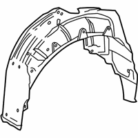 OEM Lexus RC200t Liner, Rear Wheel Housing - 65637-24030