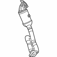 OEM 2018 Jeep Wrangler JK Catalytic Converter Left - 68085148AH