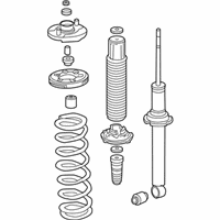 OEM 2006 Honda Accord Shock Absorber Assembly, Rear - 52610-SDA-A22